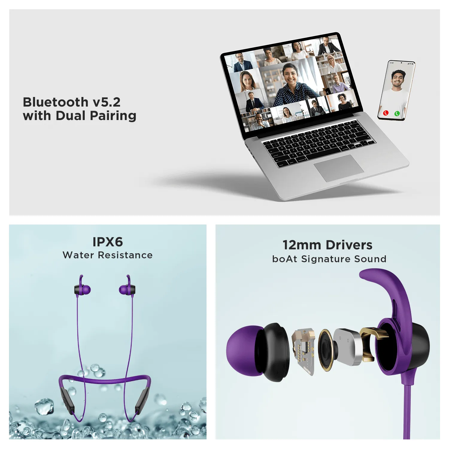 boAt Rockerz 255 Neo | Wireless Bluetooth Neckband with 12mm*2 Drivers, Upto 25Hrs Playback, Beast Mode & ENx Technology,
