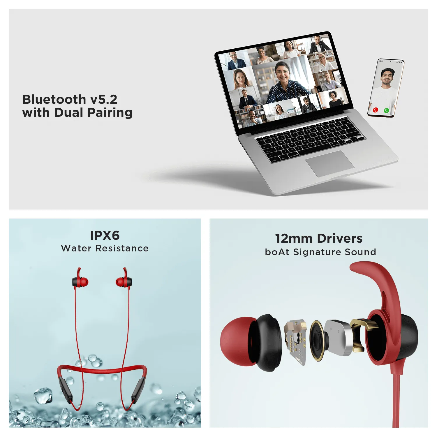 boAt Rockerz 255 Neo | Wireless Bluetooth Neckband with 12mm*2 Drivers, Upto 25Hrs Playback, Beast Mode & ENx Technology,