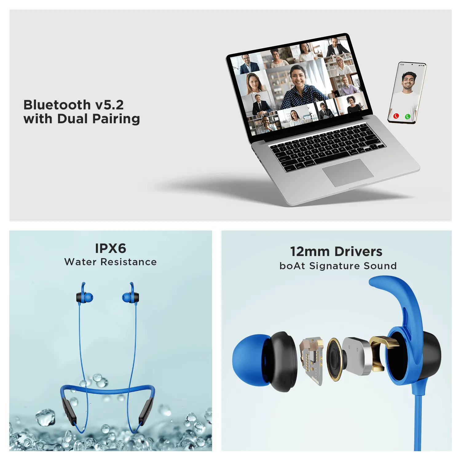 boAt Rockerz 255 Neo | Wireless Bluetooth Neckband with 12mm*2 Drivers, Upto 25Hrs Playback, Beast Mode & ENx Technology,