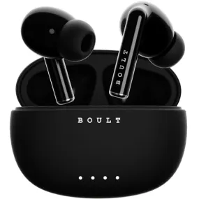 Boult Audio W20 Truly Wireless in Ear Earbuds, 35H Playtime, Zen™ ENC Mic, 45ms Low Latency, 13mm Bass Drivers, Type-C Fast Charging, Touch Controls, IPX5 ear buds TWS (Space Black)
