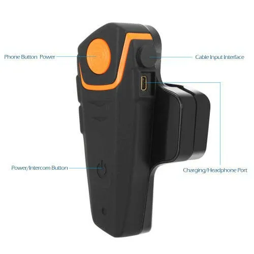 BT-S2 Motorcycle Helmet BT Intercom Waterproof Wireless Interphone