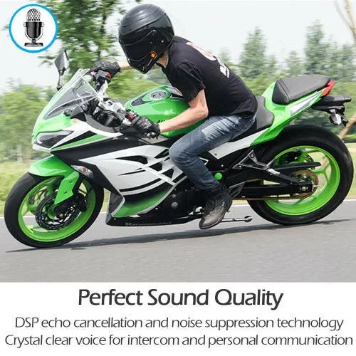 BT-S2 Motorcycle Helmet BT Intercom Waterproof Wireless Interphone