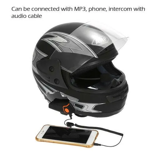 BT-S2 Motorcycle Helmet BT Intercom Waterproof Wireless Interphone