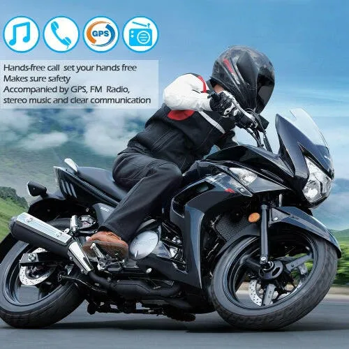 BT-S2 Motorcycle Helmet BT Intercom Waterproof Wireless Interphone