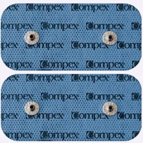 Compex Replacement Electrodes - 5cm x 10cm Dual Snap - 2 pack