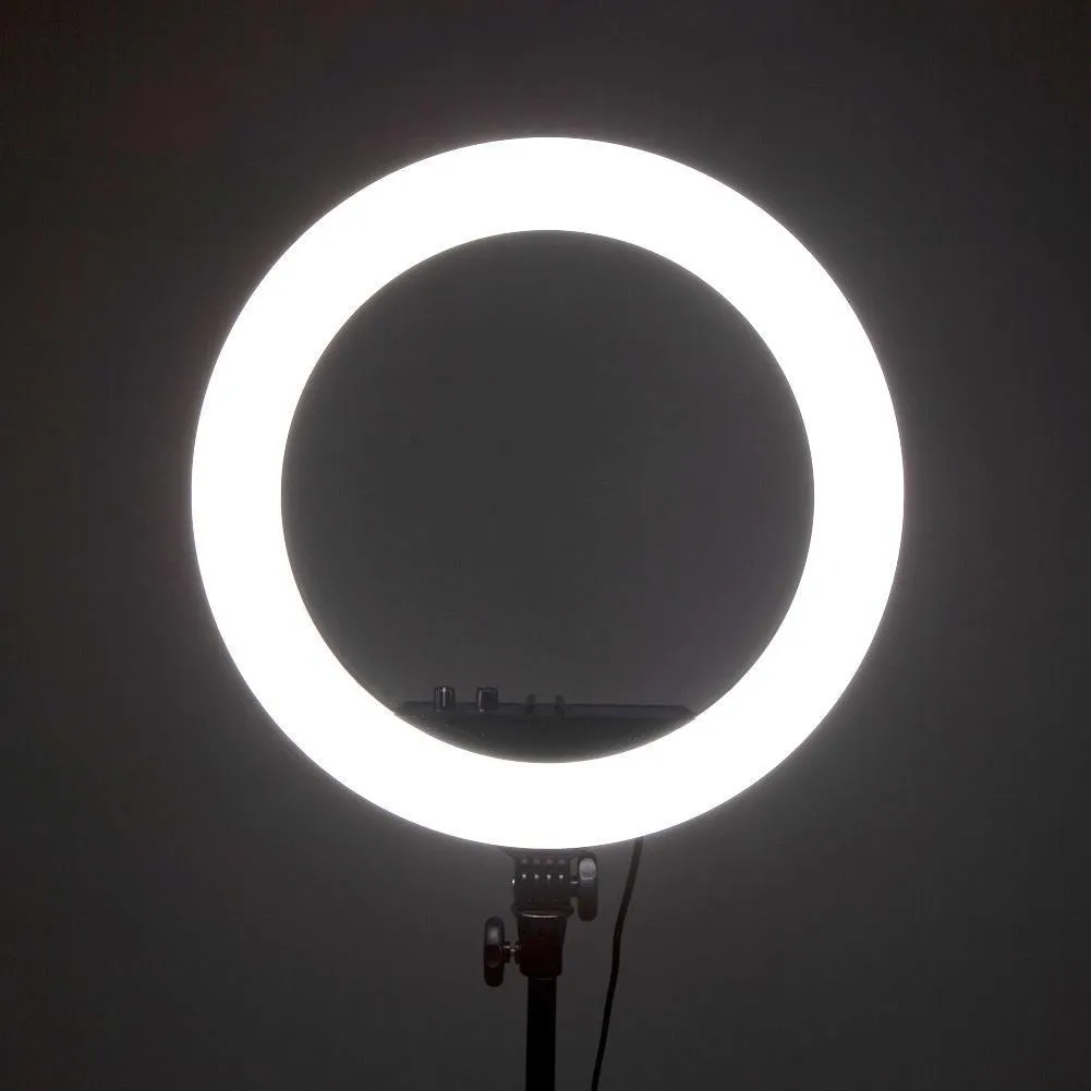 Complete Beauty Studio Diamond Luxe Ring Light & 9" LED Panel Lighting Kit
