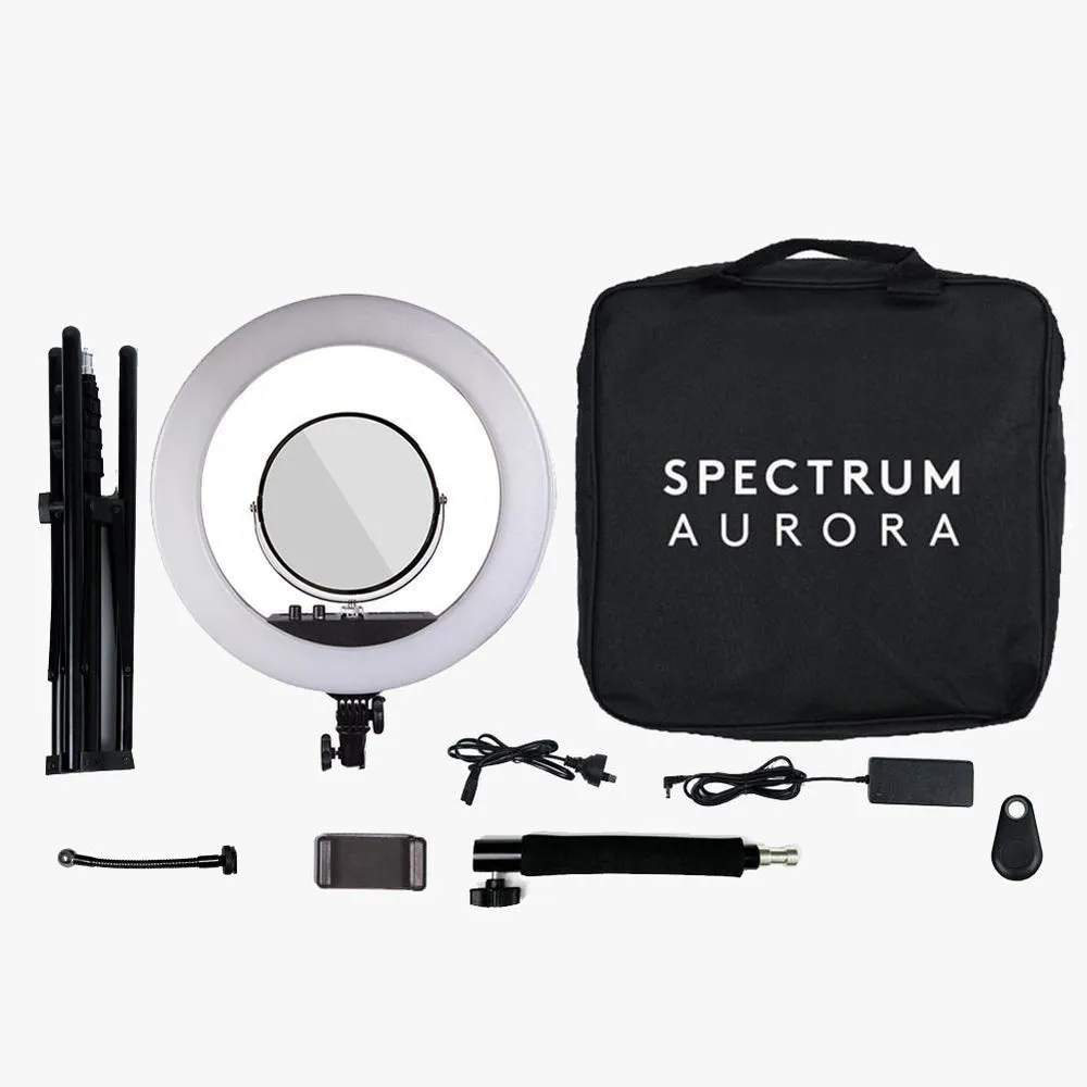 Complete Beauty Studio Diamond Luxe Ring Light & 9" LED Panel Lighting Kit