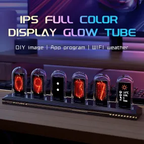 Cyberpunk Retro LED DIY Nixie Tube Clock with APP control