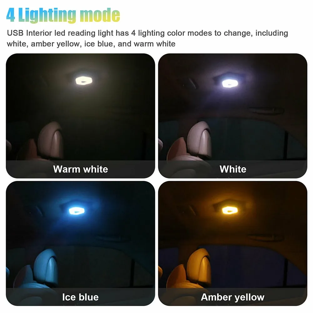 DC 5V 4w 400lm Car Reading Light USB Rechargeable Led Ceiling