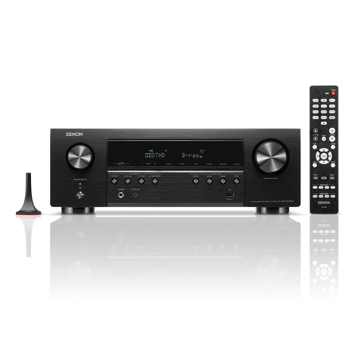 Denon AVR-S670H 5.2 Channel 8K Home Theater Receiver with Dolby TrueHD Audio, HDR10 , and HEOS Built-In