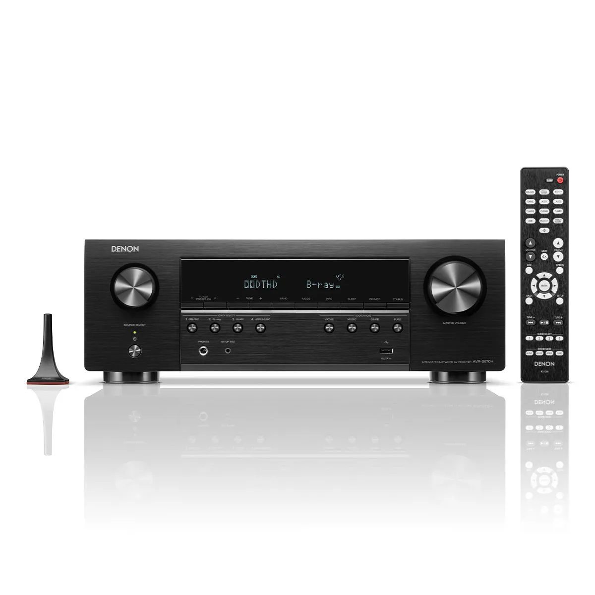 Denon AVR-S670H 5.2 Channel 8K Home Theater Receiver with Dolby TrueHD Audio, HDR10 , and HEOS Built-In