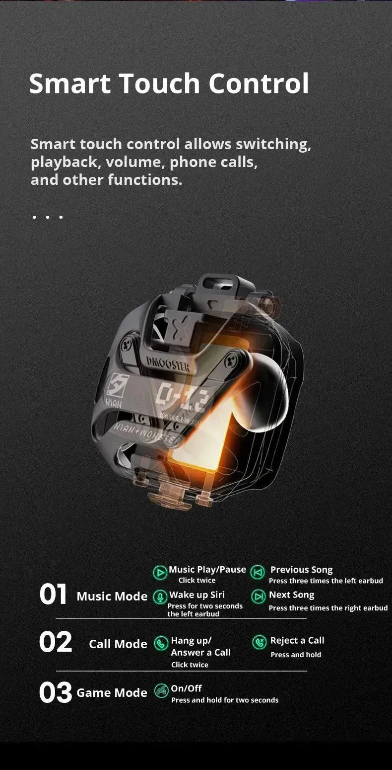 DMOOSTER D12 Wireless Earphones