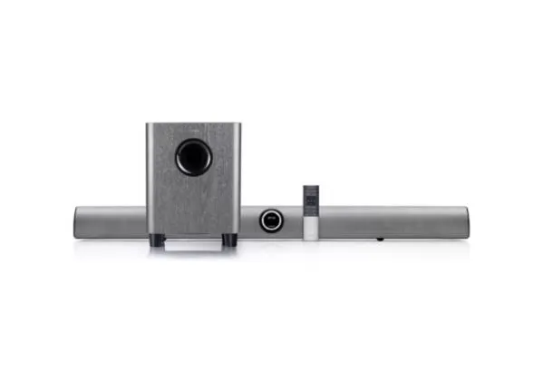 Edifier B8 CineSound Soundbar Speaker System with Wireless Subwoofer - Silver