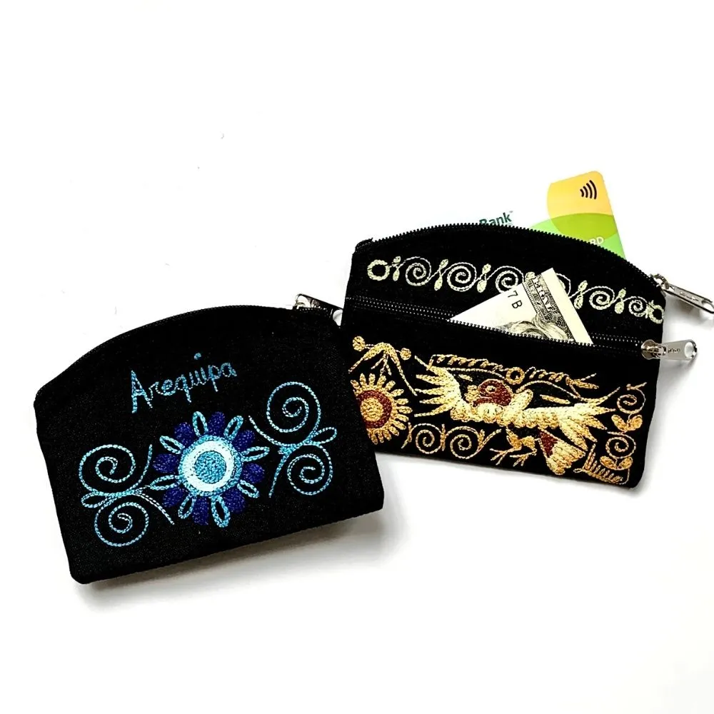 Embroidered Small Pouch