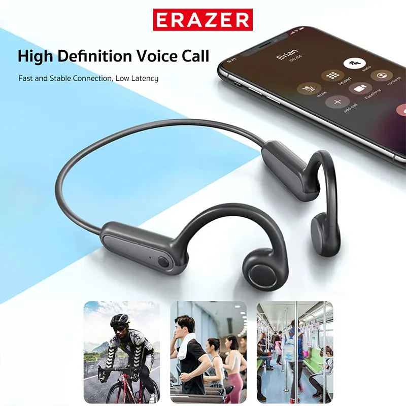 ERAZER XF22 Bluetooth 5.4 Sports Wireless Bone Conduction Headset with Mic Neckband
