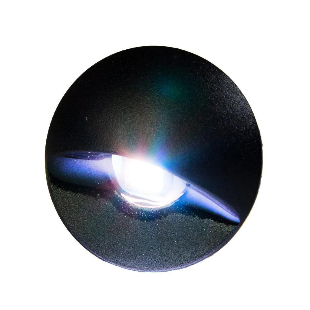 Flush Mounted LED Step Light - Black Housing