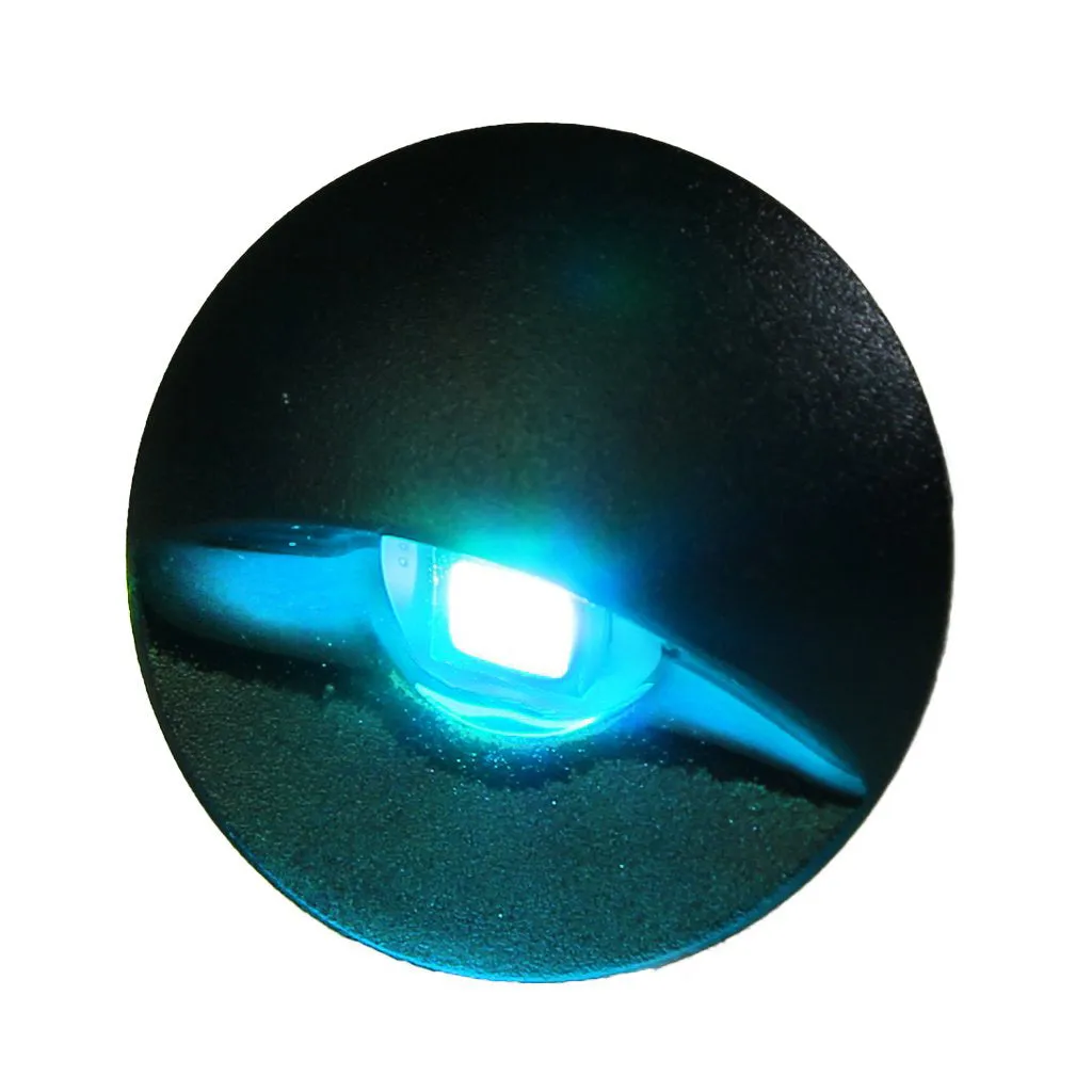 Flush Mounted LED Step Light - Black Housing