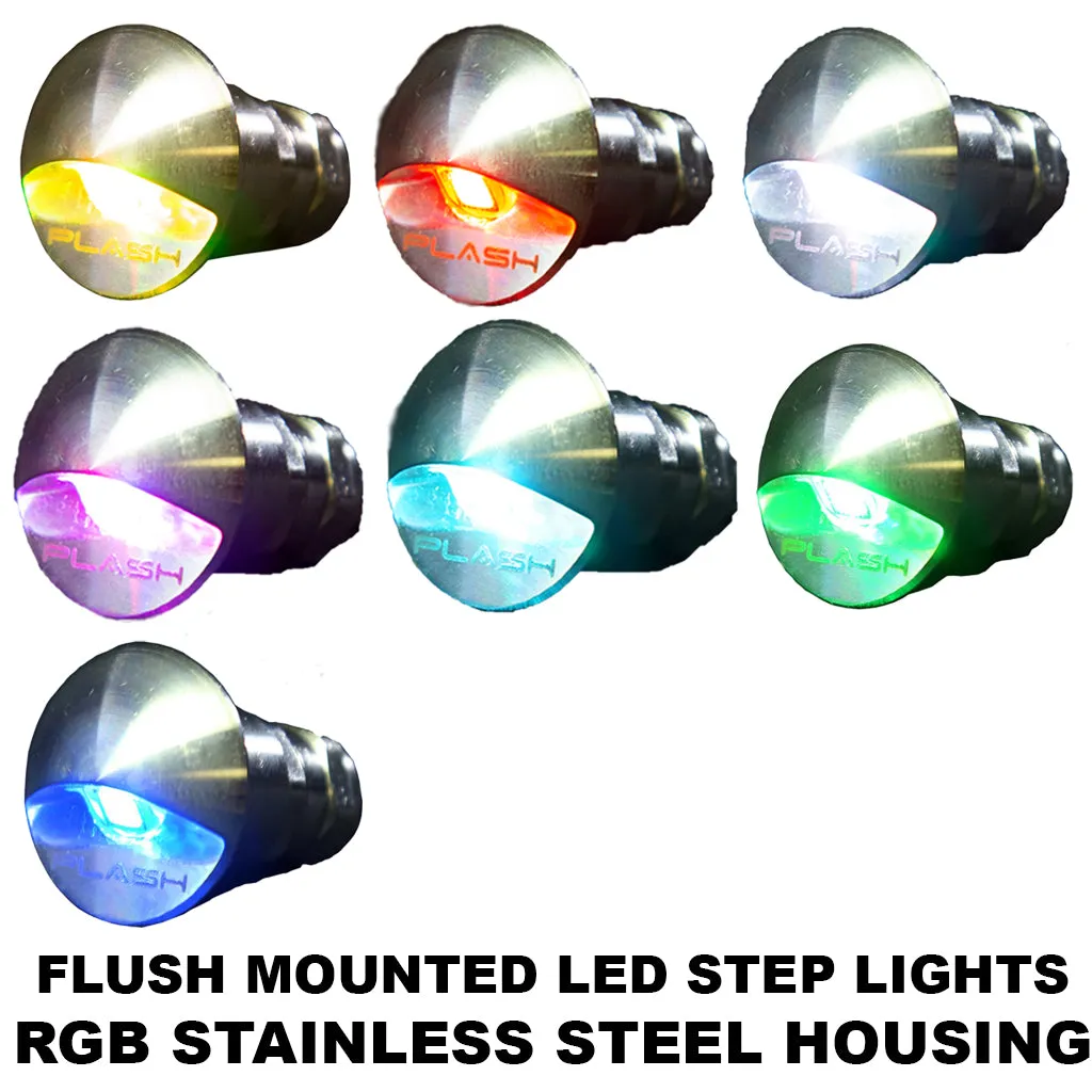 Flush Mounted LED Step Light - Stainless Steel Housing