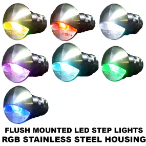 Flush Mounted LED Step Light - Stainless Steel Housing