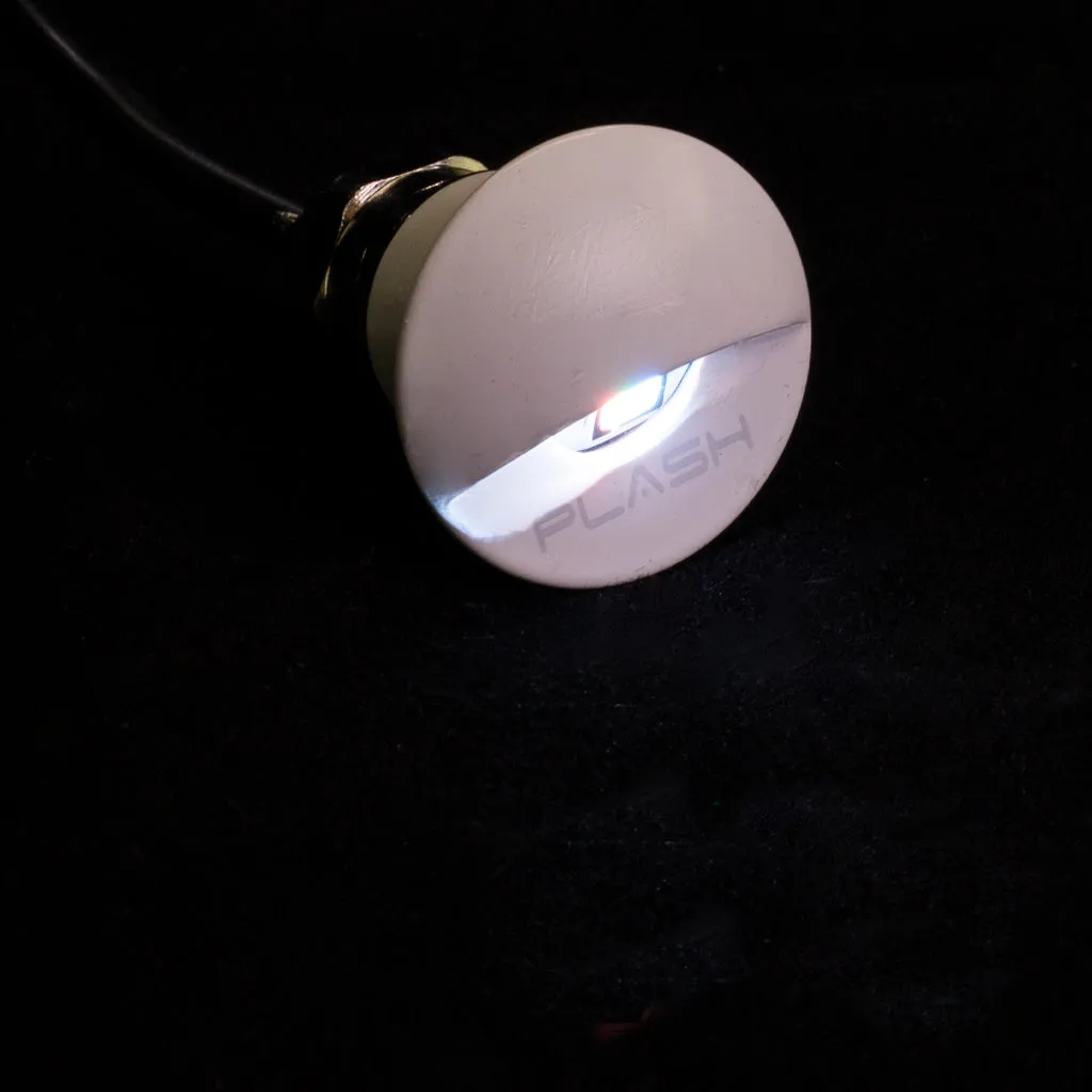 Flush Mounted LED Step Light - White Housing