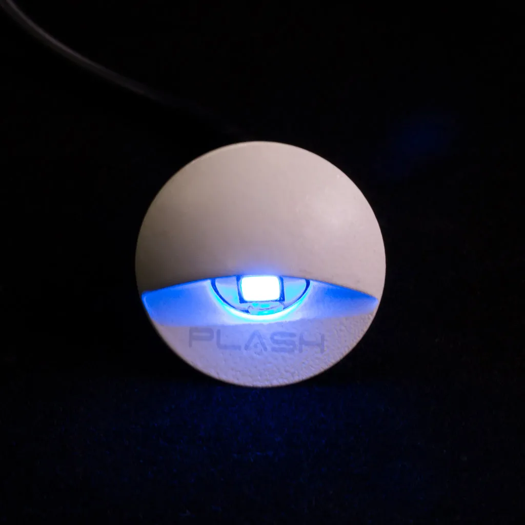 Flush Mounted LED Step Light - White Housing
