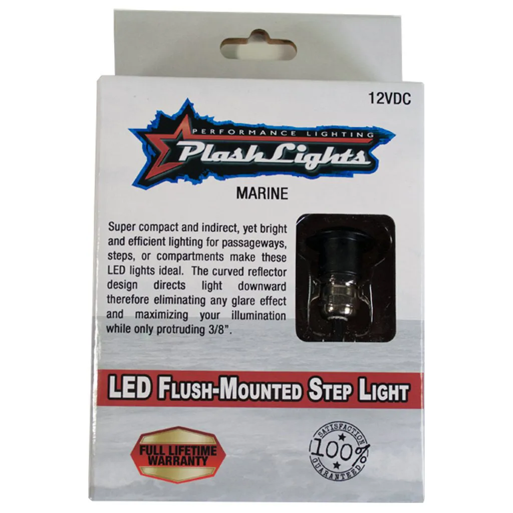 Flush Mounted LED Step Light - White Housing