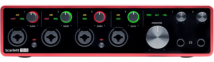 Focusrite Scarlett 18i8 3rd Gen USB Audio Interface
