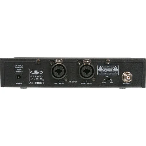 Galaxy Audio AS-1400-2 Wireless In-Ear Monitor Twin Pack System with EB4 Earbuds