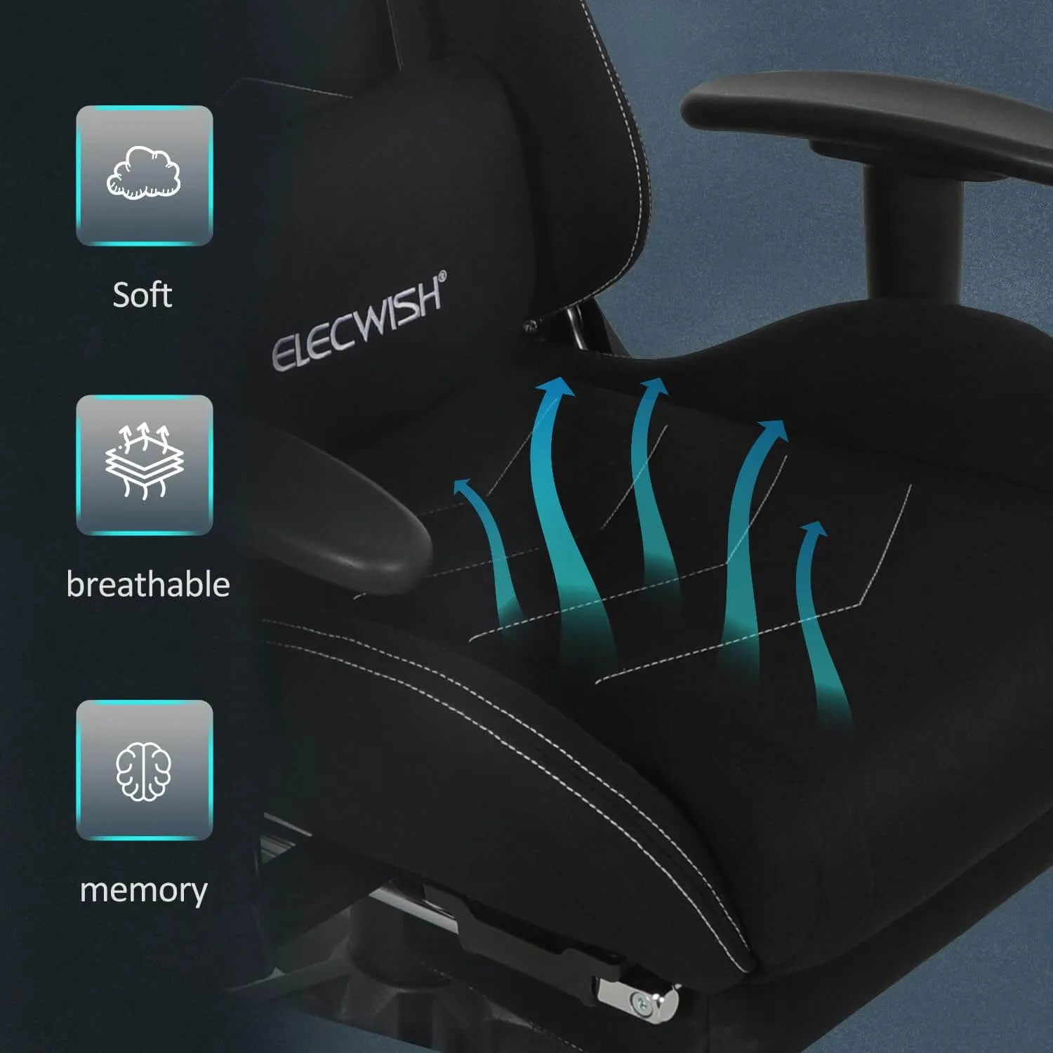 Gaming Chair with Massage Lumbar Support OC121