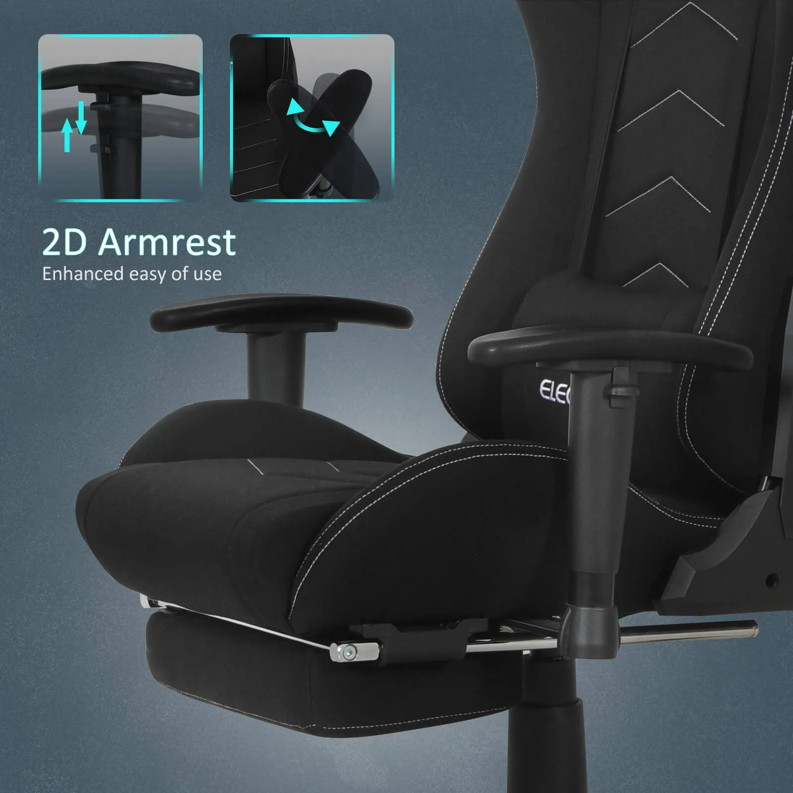 Gaming Chair with Massage Lumbar Support OC121
