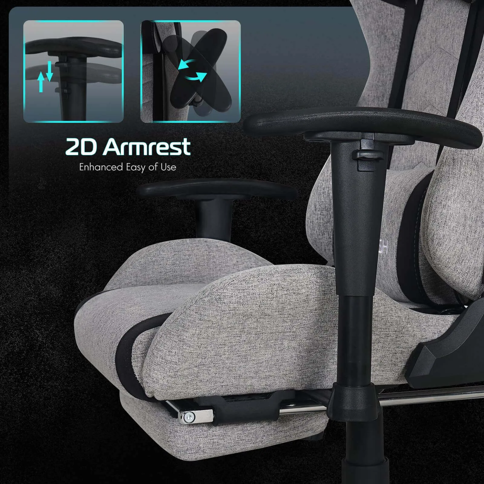 Gaming Chair with Massage Lumbar Support OC121