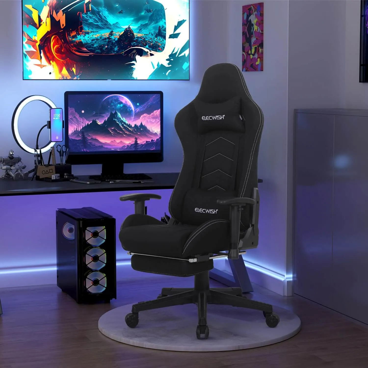 Gaming Chair with Massage Lumbar Support OC121