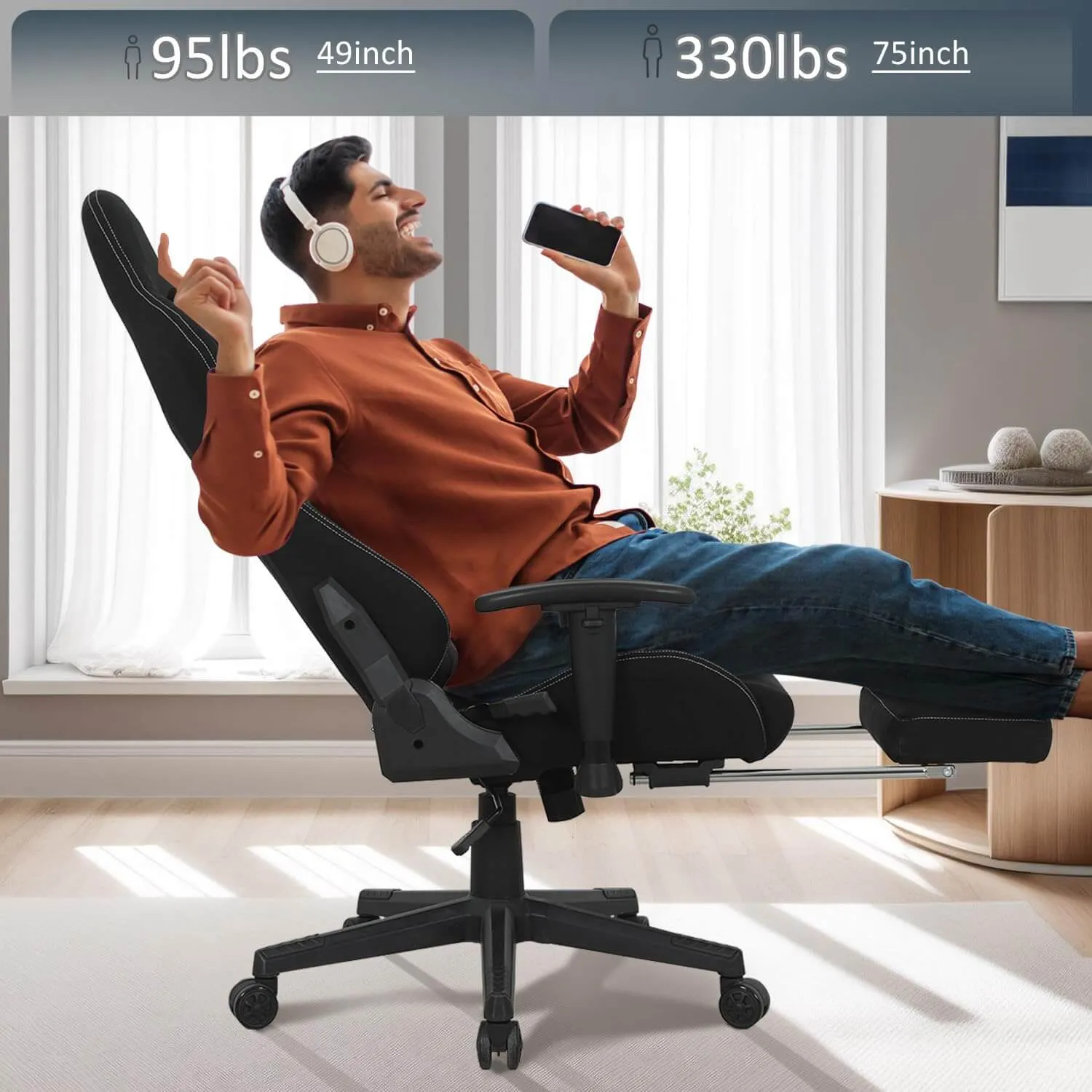 Gaming Chair with Massage Lumbar Support OC121