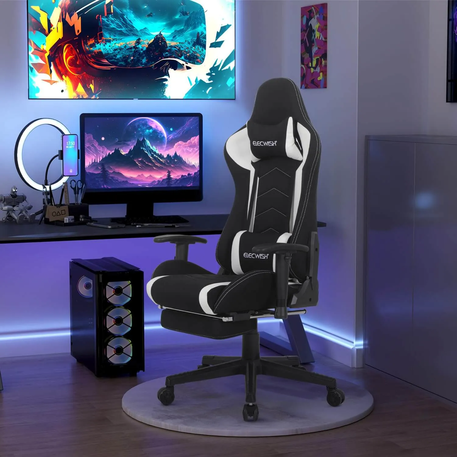 Gaming Chair with Massage Lumbar Support OC121