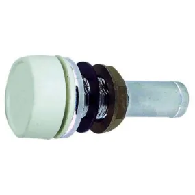 Gas Tank Vent 5/8" White Polymer Cap