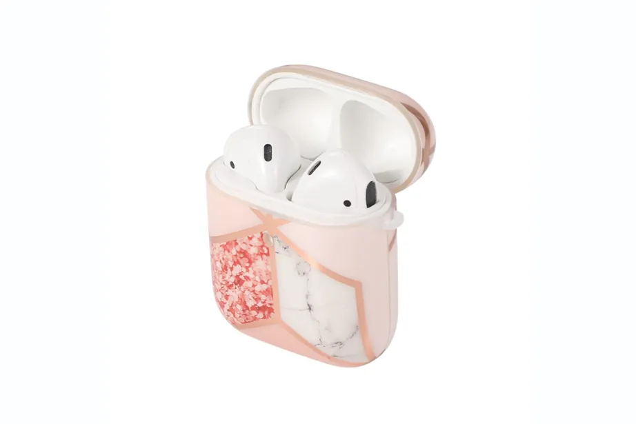 Geo Metallic Marble AirPod Holder