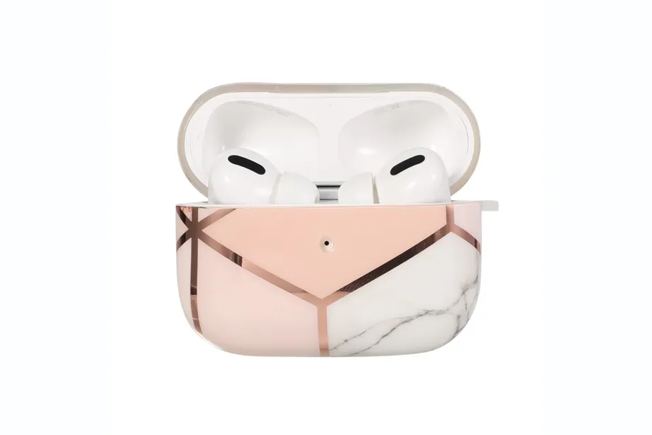 Geo Metallic Marble AirPod Holder