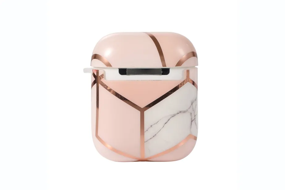 Geo Metallic Marble AirPod Holder