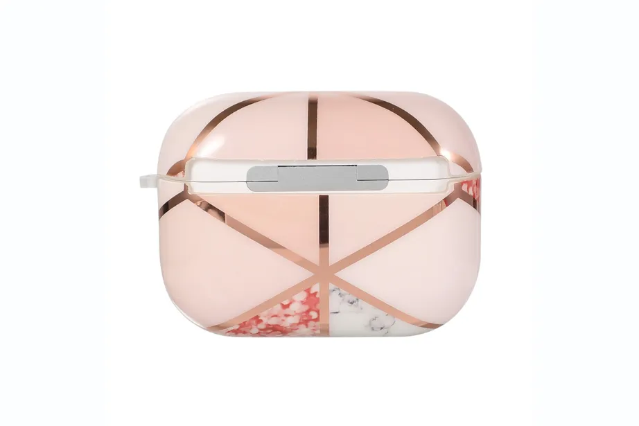 Geo Metallic Marble AirPod Holder