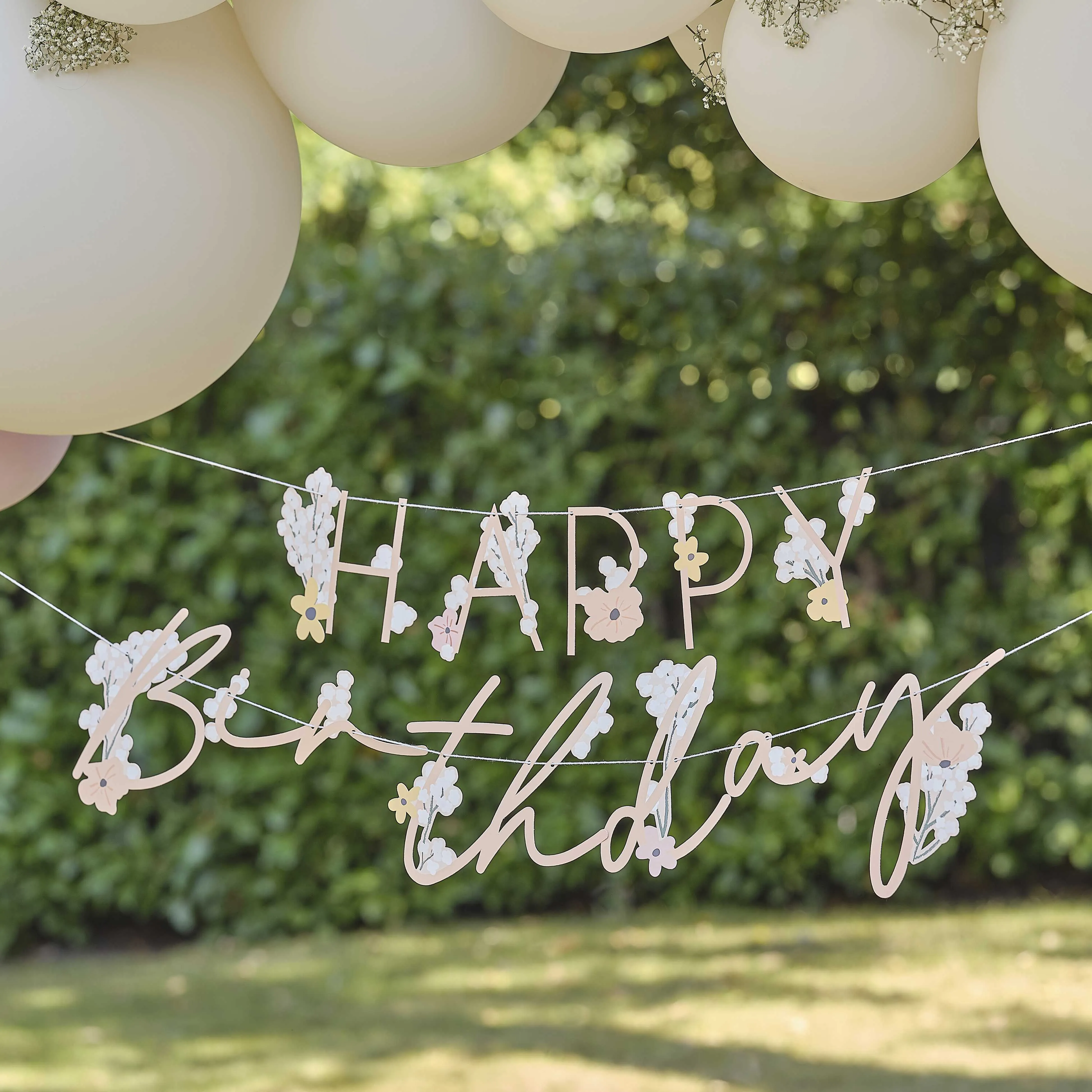 Ginger Ray Slinger | Happy Birthday Floral