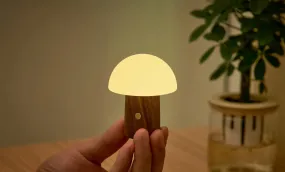 Gingko Design Super Mini Alice Mushroom Lamp Walnut