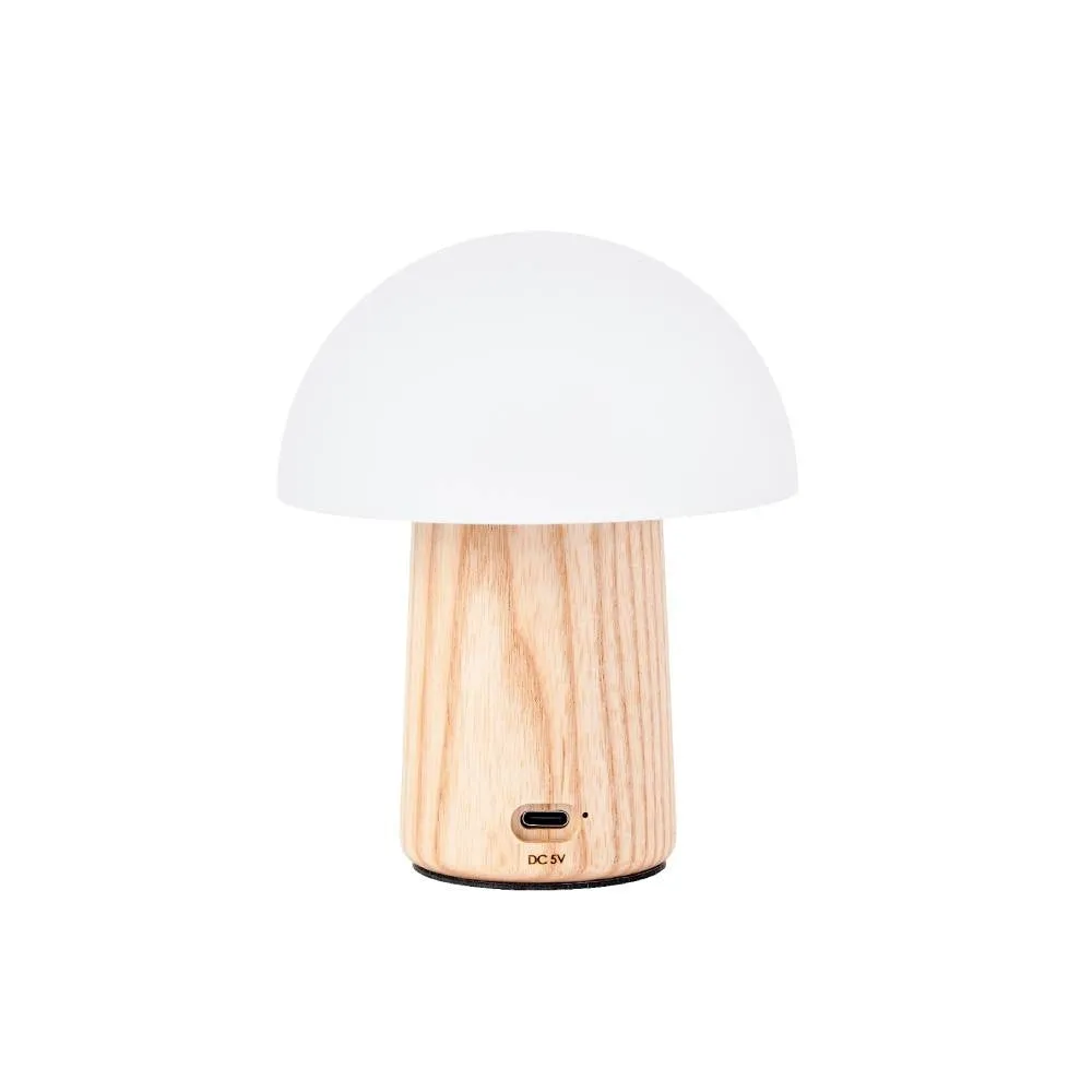 Gingko Design Super Mini Alice Mushroom Lamp White Ash