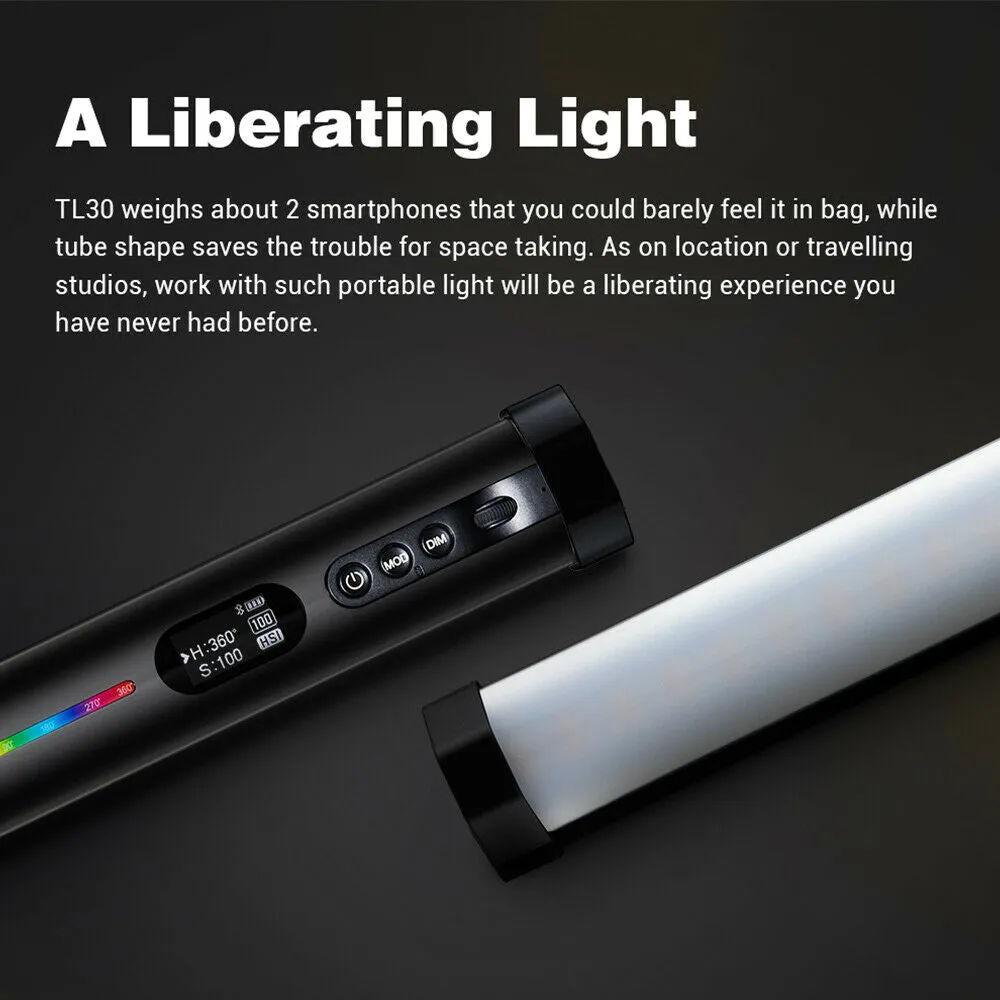 GODOX TL30-K2 Portable RGB 2700K- 6300K LED Tube Light with Bluetooth Control and Free App Support for Photography and lighting Equipment