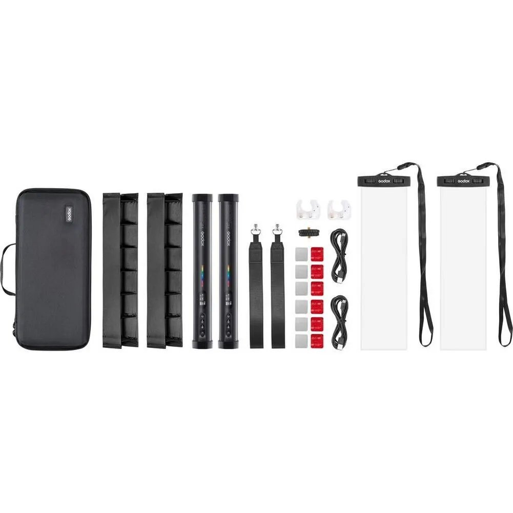 Godox TL30 RGB 30cm LED Tube Light 2-Light Kit
