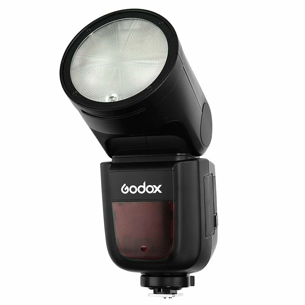 Godox V1-P Round Head Flash for Pentax   AK-R1 Accessory Head Kit - Bundle