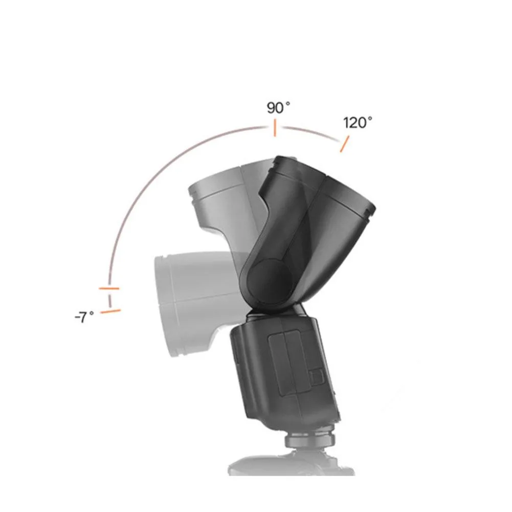 Godox V1-P Round Head Flash for Pentax   AK-R1 Accessory Head Kit - Bundle
