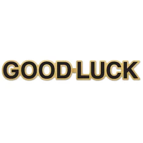 Gold Good Luck Foil Streamer 12Ft  | 1ct