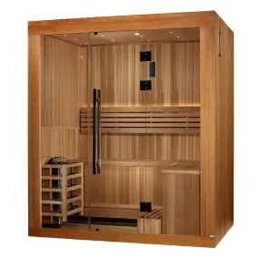 Golden Designs "Copenhagen Edition" 3 Person Traditional Sauna - Canadian Red Cedar