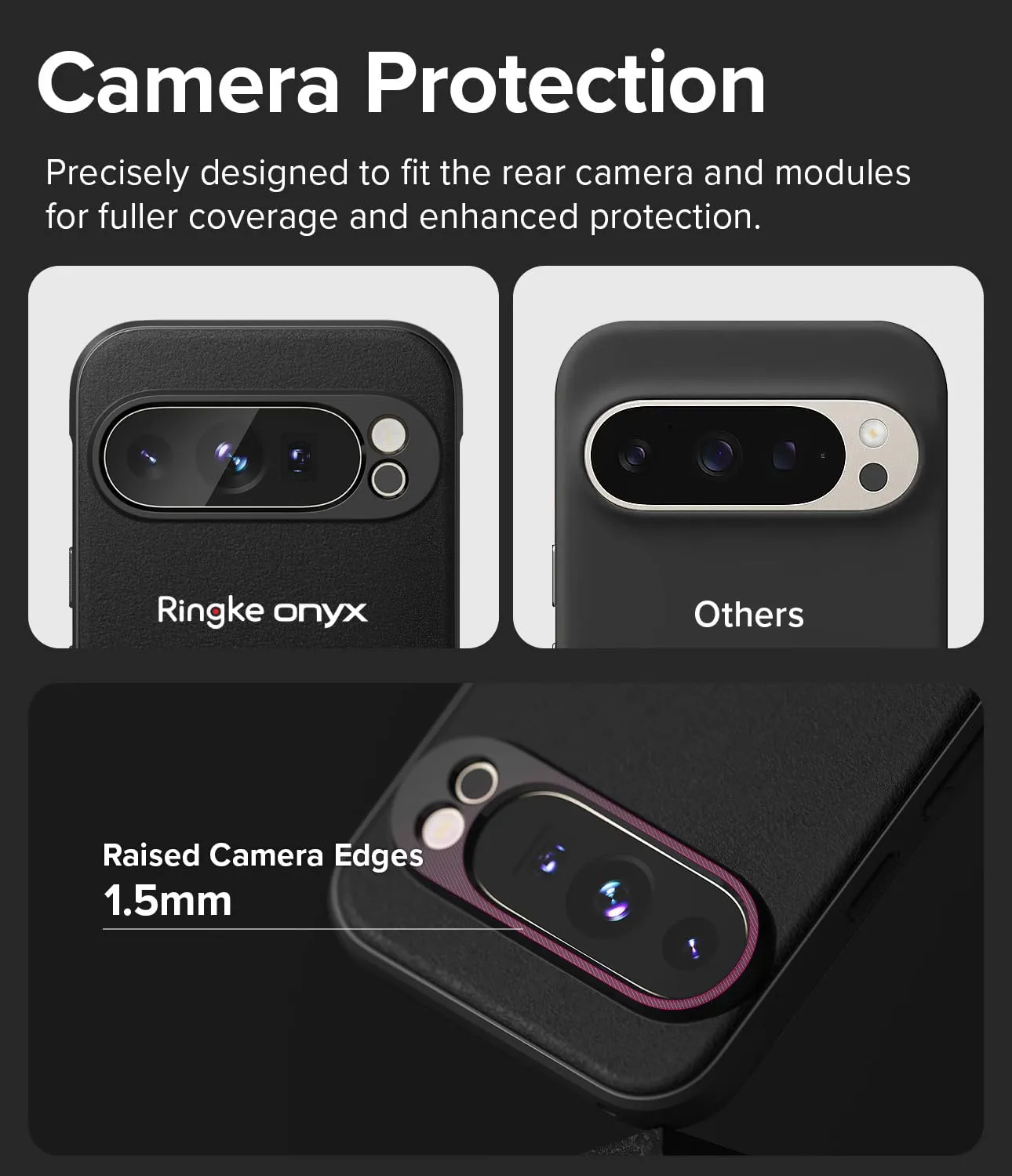 Google Pixel 9 Pro XL Case Cover | Onyx Magnetic Series| Black