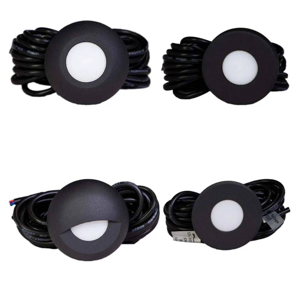 Gravity Surface Mounted LED Deck Light - Black Housing - RGB